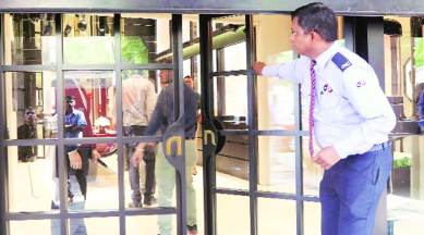An Enforcement Directorate team at one of diamond jeweller Nirav Modi’s properties in Mumbai on Thursday. The ED has raided multiple sites linked to Modi. (Express Photo: Ganesh Shirsekar)
