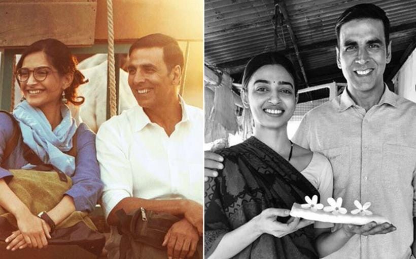 padman akshay kumar stills sonam kapoor radhika apte
