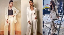 Deepika Padukone, Deepika Padukone latest photos, Deepika Padukone fashion, Deepika Padukone pantsuit, Manushi Chhillar pantsuit, Malaika Arora, Malaika Arora latest photos, Malaika Arorafashion, Aditi Rao Hydari pantsuit style, indian express, indian express news