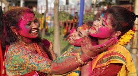 holi, holi photos, holi celebrations, holi in india, holi part, holi pics, indian express, indian express news