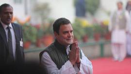Rahul Gandhi visits Singapore to visit Subhas Chandra Bose statue