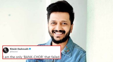 Riteish Deshmukh calls himself the only 'bank chor' who failed, Twitterati think its a dig at the Nirav Modi-PNB fraud case