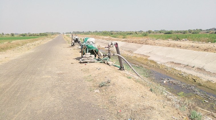 Gujarat, Sanand, Narmada, Narmada river water, Sanand Farmers, Sanand farmlands, Gujarat news, indian express news