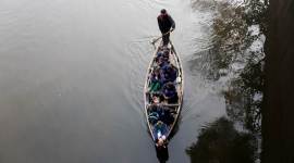 Chilla Khadar, Yamuna banks, DND flyway, boat ride to school, delhi school, Gyan Shakti Vidyalaya, Delhi news, Indian Express news