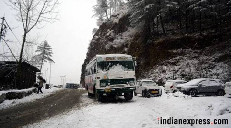 More snow in Shimla, Manali; traffic hampered | The Indian ...