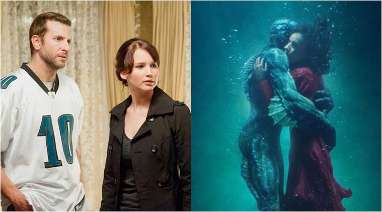 Stills from Silver Linings Playbook and The Shape of Water