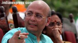 bjp, congress, central govt, social media tracker, abhishek singhvi, indian express