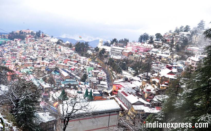 Snowfall, Snowfall in Shimla, Shimla snowfall, Srinagar snowfall, Snow fall photos, Snow fall pictures, India news, indian express news