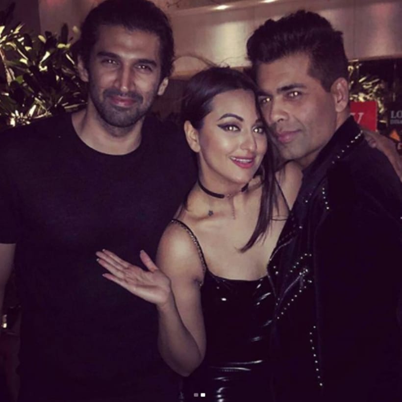 sonakshi sinha karan johar aditya roy kapoor