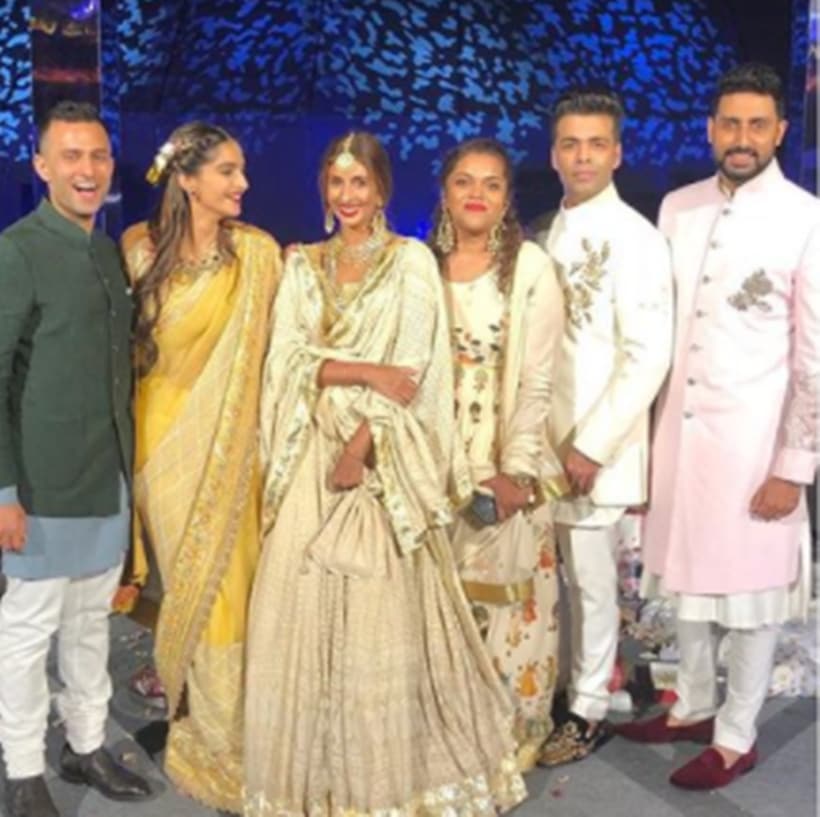 sonam kapoor anand ahuja karan johar