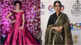 Sridevi, Sridevi death, Sridevi fashion style, Sridevi movies, Sridevi style icon, Sridevi fashion, Sridevi dresses, Sridevi saris, Sridevi Manish Malhotra, Sridevi Sabyasachi saris, indian express, indian express news