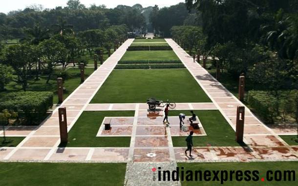 Sunder Nursery, Sunder Nursery new Delhi, central park delhi, Sunder Nursery Nizamuddin, Vice-President Venkaiah Naidu Sunder Nursery, Sunder Nursery pictures, Sunder Nursery places to visit in Delhi, places to visit in Delhi, best places in Delhi, Indian express