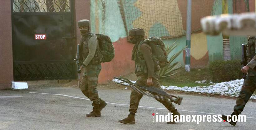 Sunjwan attack photos, sunjwan encounter images, army encounter images, army camp attack pics, jammu kashmir, indian army pictures, sunjwan latest pics, indian express