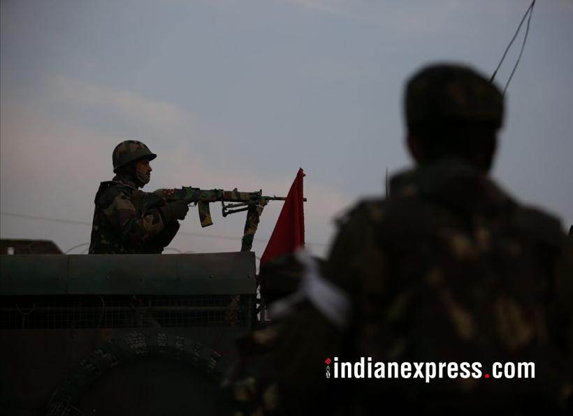 Sunjwan attack photos, sunjwan encounter images, army encounter images, army camp attack pics, jammu kashmir, indian army pictures, sunjwan latest pics, indian express