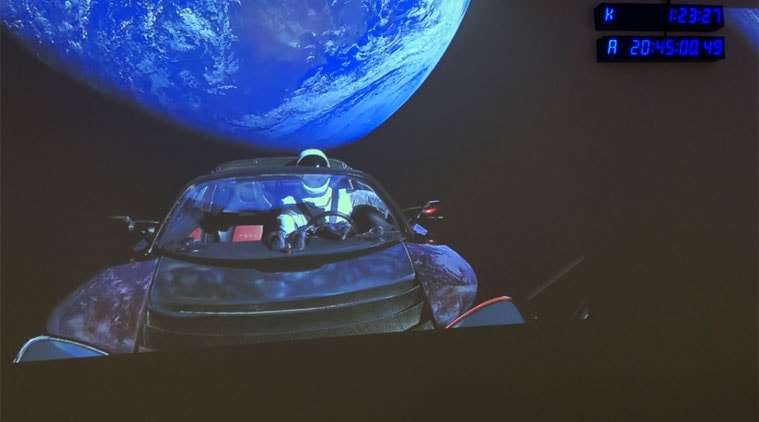 Spacex Falcon Heavy Launch Tesla Roadster In Space But