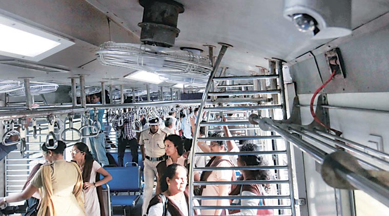 Kolkata ladies' compartment CCTV cameras, Kolkata Local Train, EMU Locals CCTV cameras, Kolkata EMU Locals ladies' compartment, CCTV Cameras, India News, Indian Express, Indian Express News