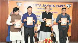 Tripura Assembly Elections: BJP promises SEZs, free smartphones if voted to power