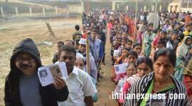tripura photos, tripura election images, polling pics, northeast elections pictures, tripura assembly election 2018 image, manik sarkar photo, congress, cpim, voter turnout, northeat polls images, indian express
