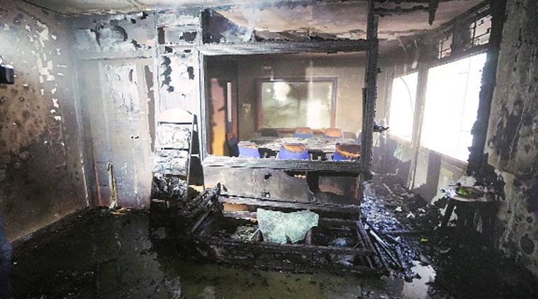 Former arts students torch Maharaja Sayajirao University (MSU) in Vadodara 
