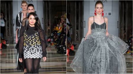 London fashion week, London fashion week latest designs, Vidhi Wadhwani, vidhi wadhwani london fashion week, indian express, indian express news