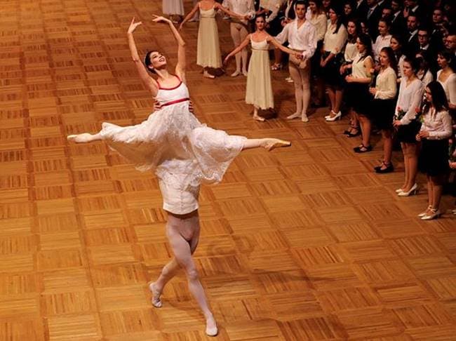 Vienna Opera Ball, Vienna Opera Ball ballet performers, Vienna Opera Ball Wiener Staatsballett, Wiener Staatsballett opening ceremony, indian express, indian express news