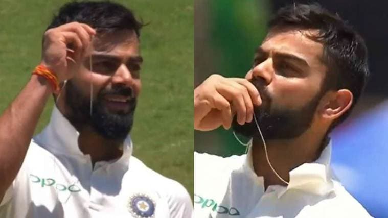 virat kohli kisses wedding ring