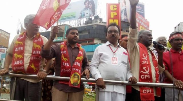 Andhra Pradesh protest LIVE updates: Several buses are off the roads in Visakhapatnam on Thursday.