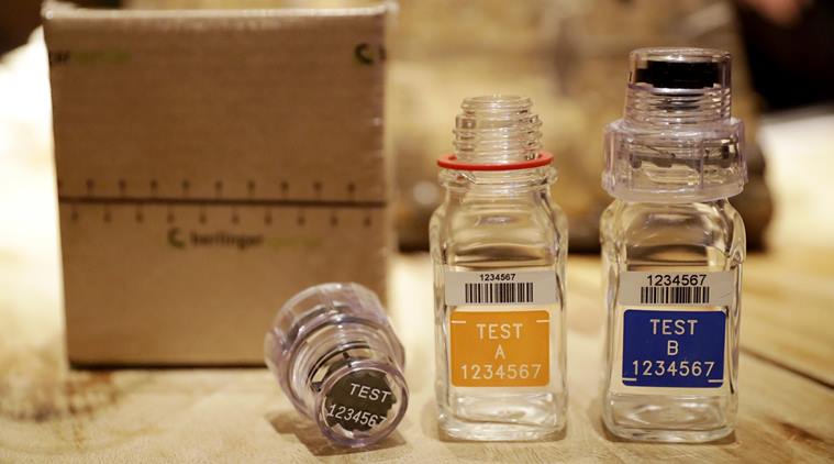 wada on sample bottles
