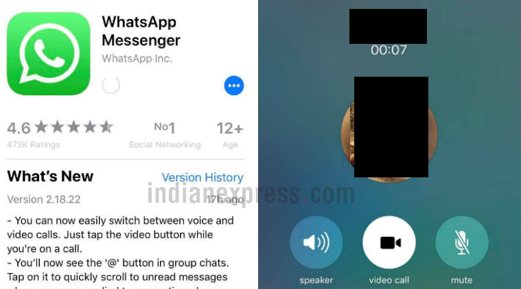 whatsapp ios calling