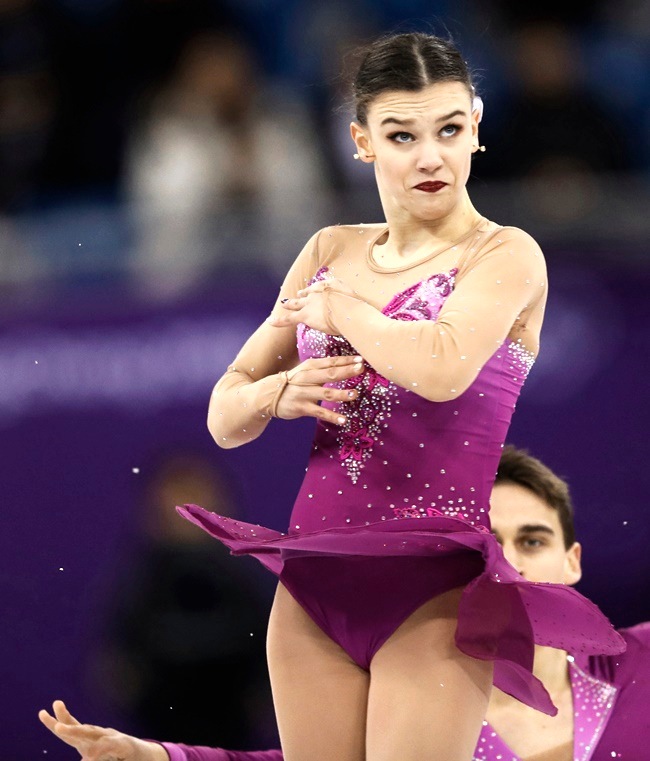 winter olympics, winter olympic games 2018, winter olympics figure skating funny faces, figure skating funny faces 2018, funny figure skating faces of 2018, funny figure skating faces, Indian Express, Indian Express news