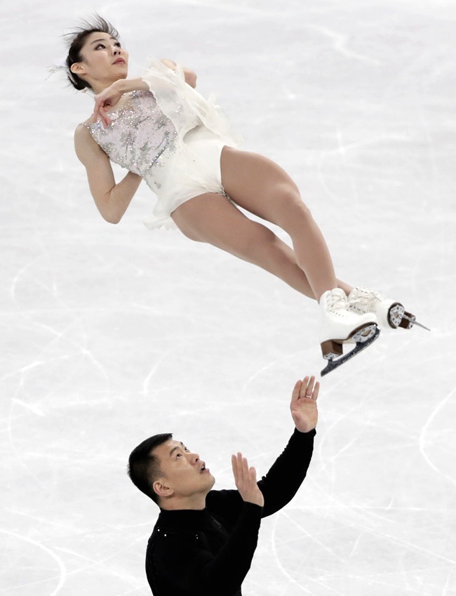 winter olympics, winter olympic games 2018, winter olympics figure skating funny faces, figure skating funny faces 2018, funny figure skating faces of 2018, funny figure skating faces, Indian Express, Indian Express news