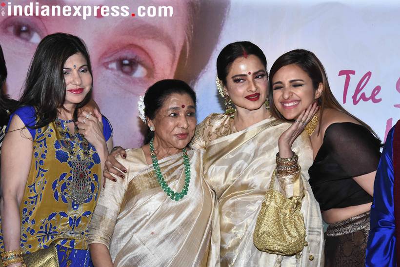 alka yagnik, asha bhosle, rekha and parineeti chopra
