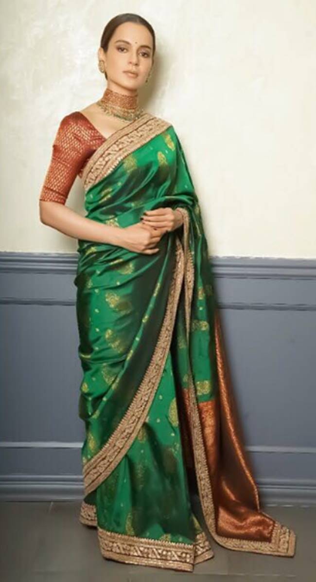 Kangana Ranaut, Happy Birthday Kangana Ranaut, Kangana Ranaut birthday, Kangana Ranaut latest photos, Kangana Ranaut fashion, Kangana Ranaut sari fashion, Kangana Ranaut ethnic fashion, indian express, indian express news