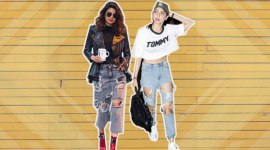 Anushka Sharma, Anushka Sharma latest photos, Anushka Sharma fashion, Anushka Sharma ripped jeans, Anushka Sharma casual style, Priyanka Chopra, Priyanka Chopra latest photos, Priyanka Chopra fashion, Priyanka Chopra distressed jeans, indian express, indan express news