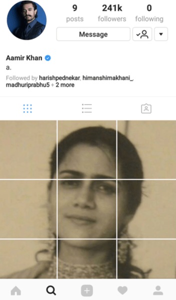 aamir khan Instagram post