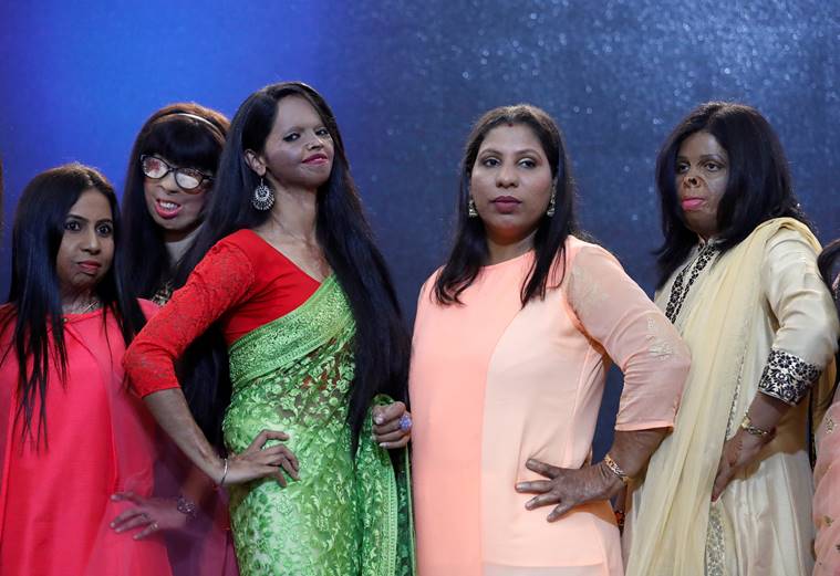 International Womens Day Acid Attack Survivors Take To Ramp To Celebrate Womanhood Fashion 2586