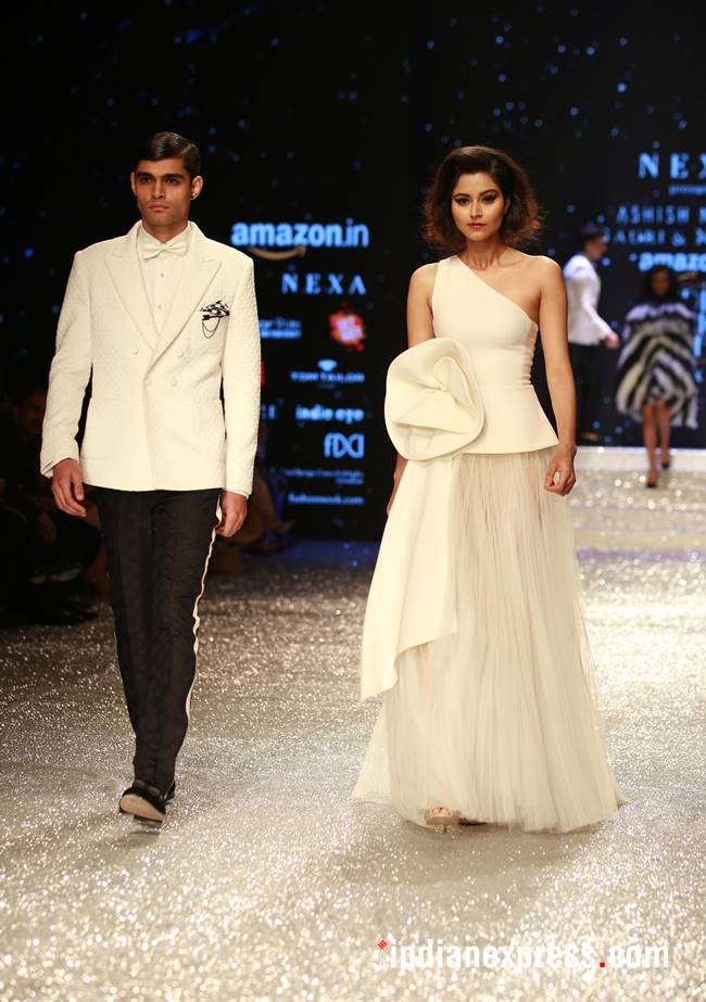 Amazon Fashion Week, Amazon Fashion Week Gauri and Nainka, Amazon Fashion Week Vaani Kapoor, Amazon Fashion Week Diana Penty, Amazon Fashion Week Shyamal and Bhumika, Amazon Fashion Week latest photos, Amazon Fashion Week Abraham and Thakore, indian express, indian express news