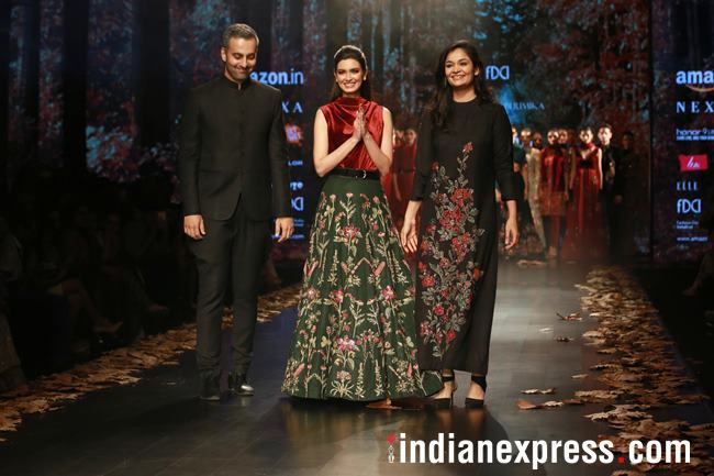 Amazon Fashion Week, Amazon Fashion Week Gauri and Nainka, Amazon Fashion Week Vaani Kapoor, Amazon Fashion Week Diana Penty, Amazon Fashion Week Shyamal and Bhumika, Amazon Fashion Week latest photos, Amazon Fashion Week Abraham and Thakore, indian express, indian express news