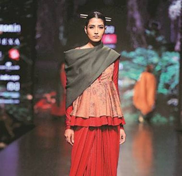 Day Three Of Amazon India Fashion Week Focus On Fabrics Lifestyle News The Indian Express day three of amazon india fashion week