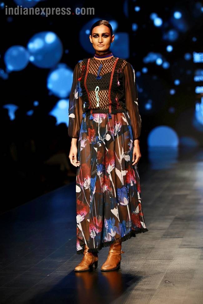 Amazon Fashion Week 2018, AIFW 2018, AIFW Rina Dhaka show, Rina Dhaka indian express, indian express news, Amazon India Fashion Week Autumn Winter 2018, Rina Dhaka Autumn Winter collection, rina dhaka fashion show