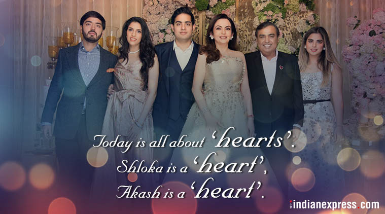 Akash Ambani Shloka Mehta engagement, Mukesh Ambani, Nita Ambani, Isha Ambani