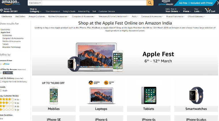 Apple, Apple Fest Amazon, Amazon Apple Fest, amazon Apple sale, Amazon Apple iPhone X, iPhone X discount, iPhone 8 discount, iPhone 8 Plus discount, iPhone 7 discount, iPhone 6s discount
