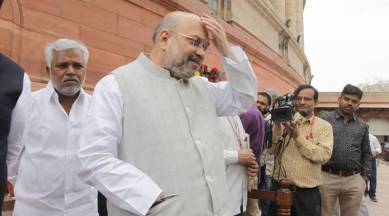 BJP chief Amit Shah mistakenly takes Yeddyurappa's name instead of Siddaramaiah while attacking the Congress in Karnataka