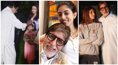 Amitabh Bachchan, Aaradhya Bachchan, Navya Naveli, Aishwarya Rai Bachchan Shweta Bachchan
