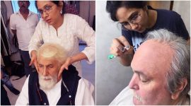 amitabh bachchan and rishi kapoor on the sets of 102 Not Out