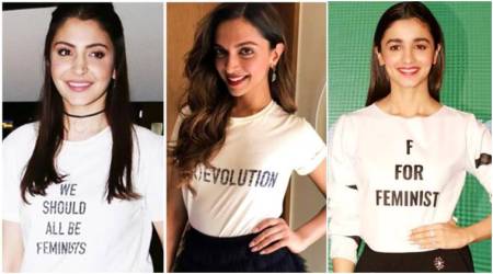 women's day, happy women's day, international women's day 2018, women's day 2018, bollywood feminist, feminists in bollywood, women's day empowerment, deepika padukone, anushka sharma, alia bhatt, parineeti chopra, sonakshi sinha, freida pinto, celeb fashion, t-shirt quotes celebrities, bollywood celebs t shirt quotes fashion, celeb fashion, bollywood fashion, indian express, indian express news