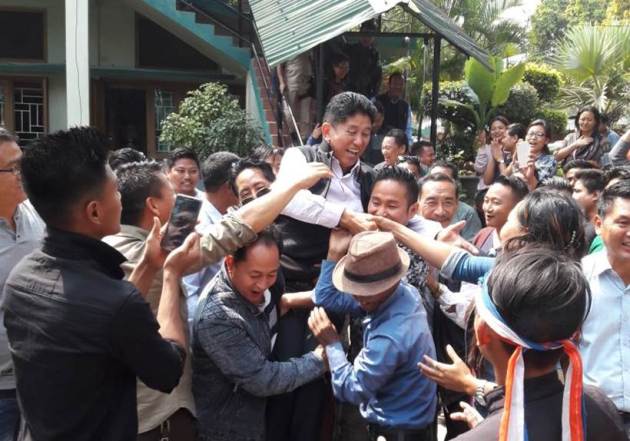 nagaland election results, naga peoples front images, npf nagaland, nagaland election photos, tripura election result images, tripura election images, meghalaya election result 2018 pictures, northeast polls pics, tripura assembly poll result 2018 pictures, indian express