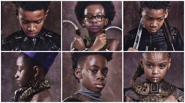 ‘Black Panther’ movie poster gets an adorable spin with kids in