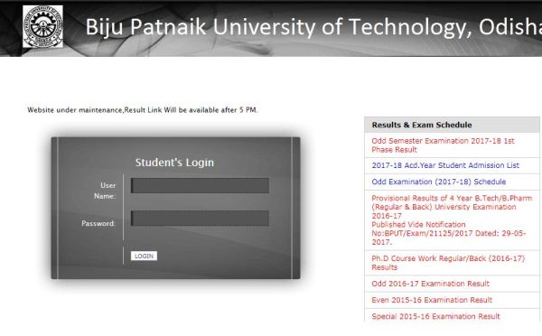 bput results, bputexam.in