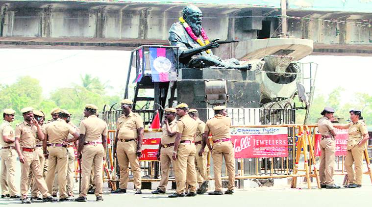 Day after Periyar statue damaged, sacred thread of 10 cut off in Chennai